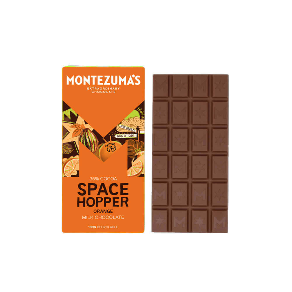 Montezuma's Space Hopper Milk With Orange 90g
